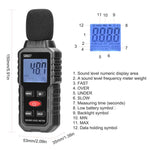 Mini rilevatore di rumore ambientale ad alta precisione con misuratore di decibel., S8607