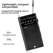 Radio portatile FM/AM a banda completa con puntatore