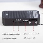 Radio portatile AM/FM con altoparlante integrato