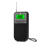 Radio portatile FM AM SW multibanda con orologio