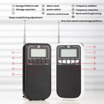Radio portatile FM AM SW multibanda con orologio