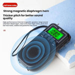 Radio portatile FM AM SW multibanda con orologio