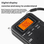 Radio tascabile stereo FM/AM con orologio digitale
