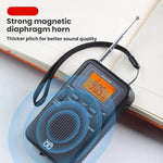Radio tascabile stereo FM/AM con orologio digitale