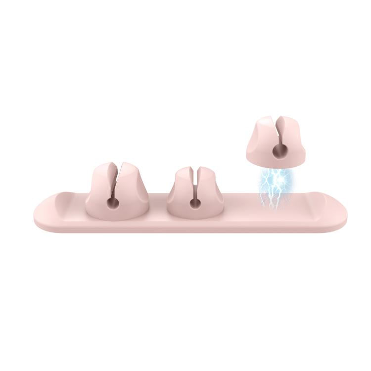 AhaStyle PT-CY15 Organizzatore di cavi magnetico in silicone 3 in 1, supporto da scrivania per riporre i cavi