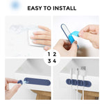 AhaStyle PT-CY15 Organizzatore di cavi magnetico in silicone 3 in 1, supporto da scrivania per riporre i cavi