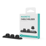 AhaStyle PT-CY15 Organizzatore di cavi magnetico in silicone 3 in 1, supporto da scrivania per riporre i cavi
