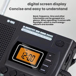 Radio portatile FM AM SW con display LCD e orologio
