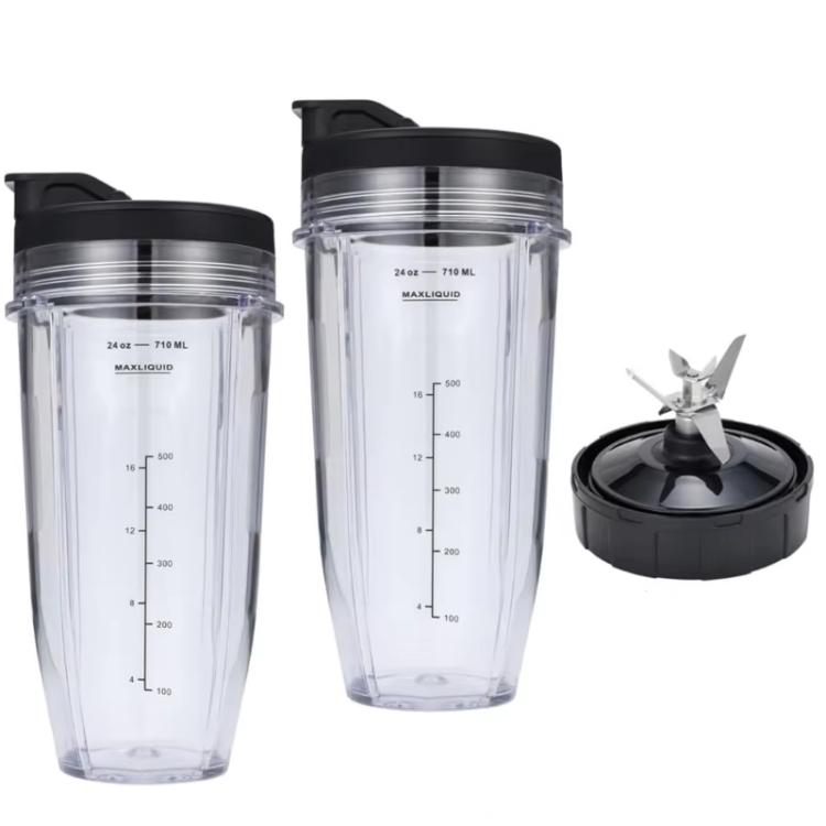 Accessori per l'estrattore di succo Ninja BL480 5 in 1, 2pcs 24 oz Cups+7-Pages Knife Holder+2 Lids