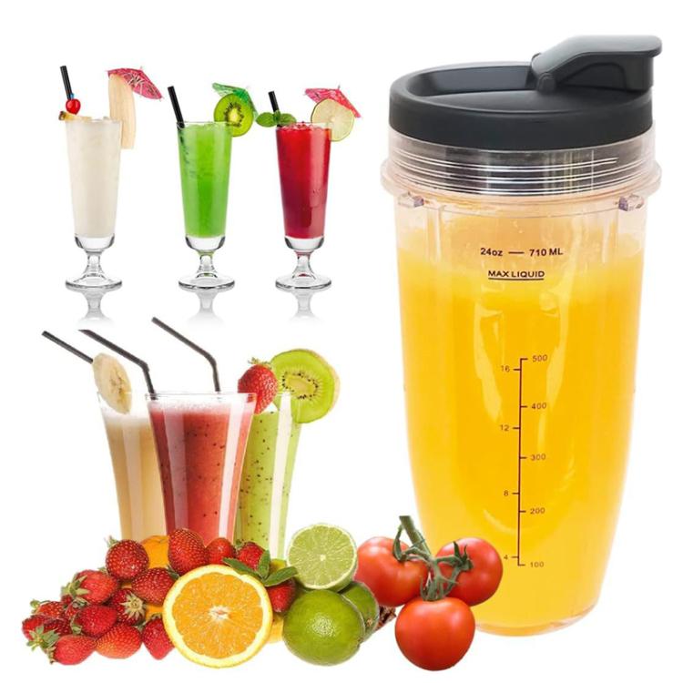 Accessori per l'estrattore di succo Ninja BL480 5 in 1, 2pcs 24 oz Cups+7-Pages Knife Holder+2 Lids