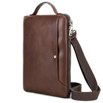 Borsa messenger in pelle Crazy Horse per laptop 14,2 pollici