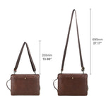 Borsa messenger in pelle Crazy Horse per laptop 14,2 pollici