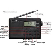 Radio Bluetooth portatile OJADE OE-2401 con display digitale