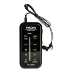 Radio AM/FM mini con auricolari e clip in acciaio inox
