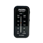 Radio AM/FM mini con auricolari e clip in acciaio inox