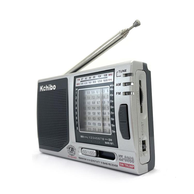 Radio portatile Kchibo 10 bande AM/FM/SW compatta