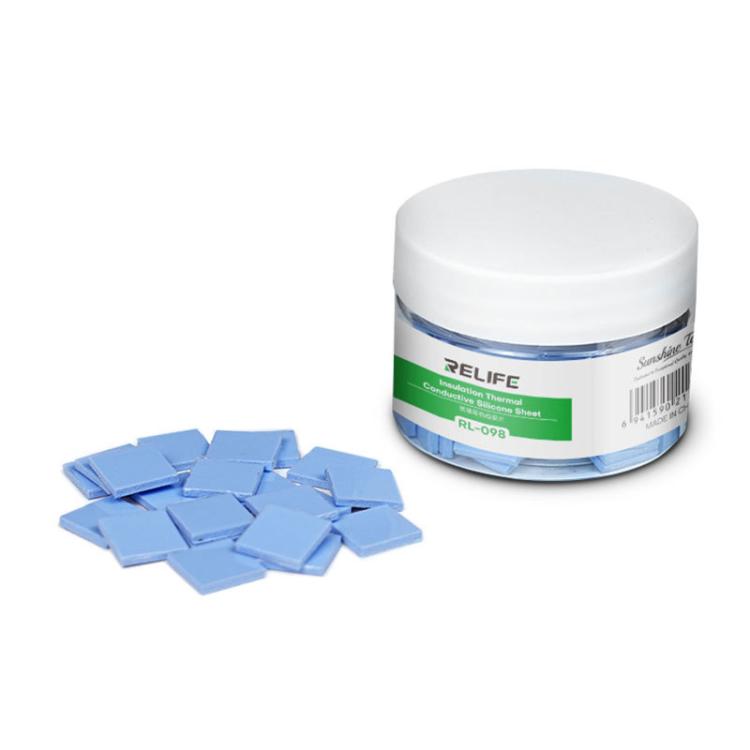 100 pezzi/scatola Fogli isolanti termici in silicone morbidi e comprimibili per vari componenti di dispositivi elettronici, RL-098