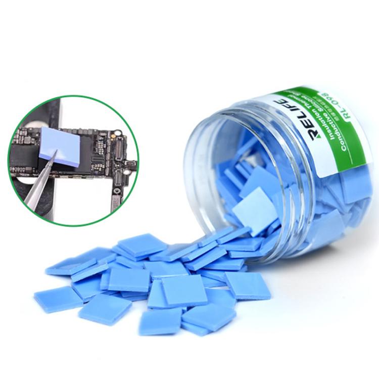 100 pezzi/scatola Fogli isolanti termici in silicone morbidi e comprimibili per vari componenti di dispositivi elettronici, RL-098