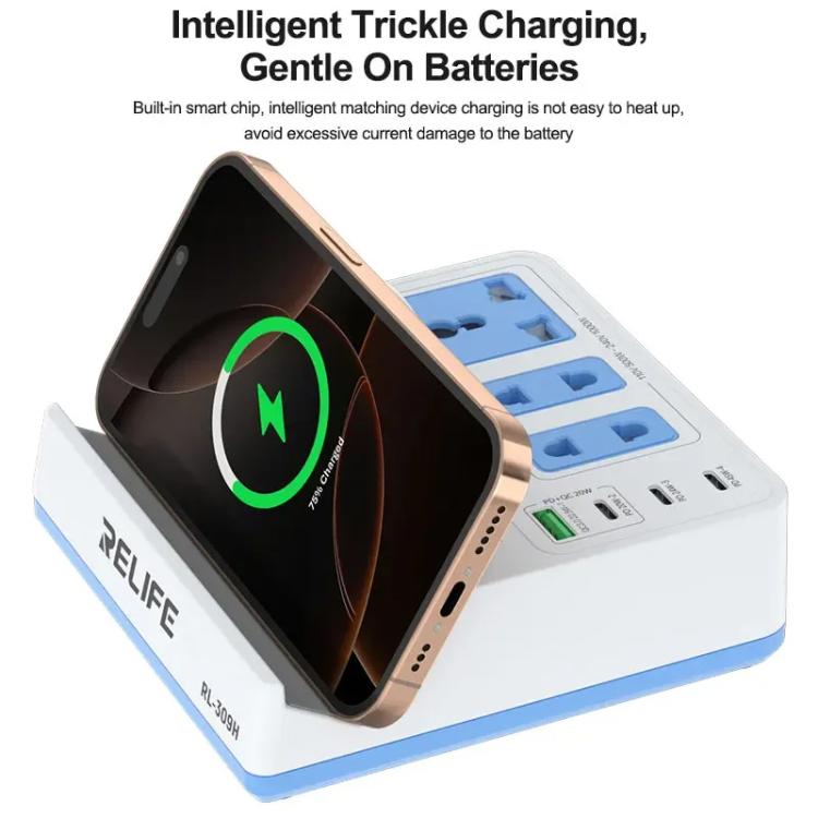 RELIFE RL-309H Presa di ricarica wireless intelligente da 72 W, US Plug, EU Plug