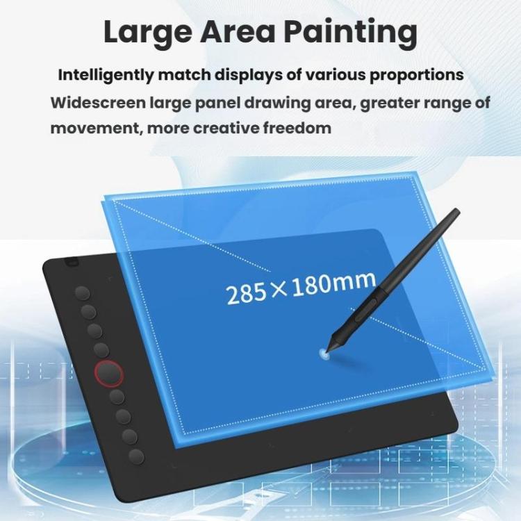 Tavoletta grafica digitale 10Moons I6 compatibile PC e smartphone