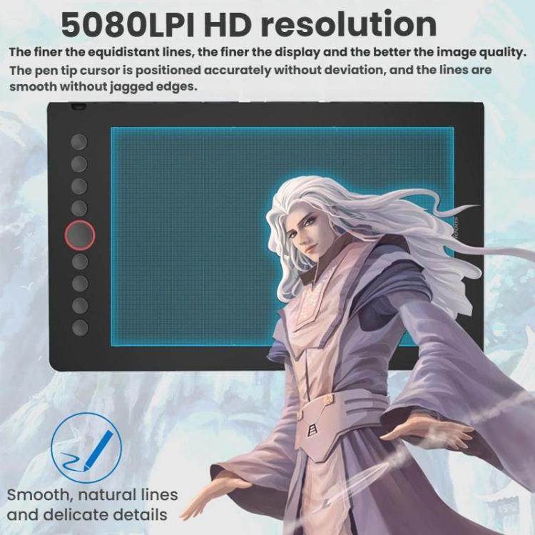 Tavoletta grafica digitale 10Moons I6 compatibile con telefoni cellulari e computer., i6