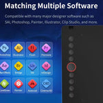 Tavoletta grafica digitale 10Moons I6 compatibile PC e smartphone