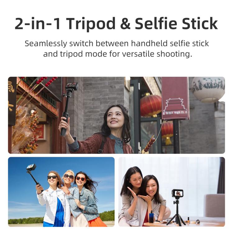 Mini treppiede selfie stick con testa a sfera 360°