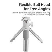 Mini treppiede selfie stick con testa a sfera 360°