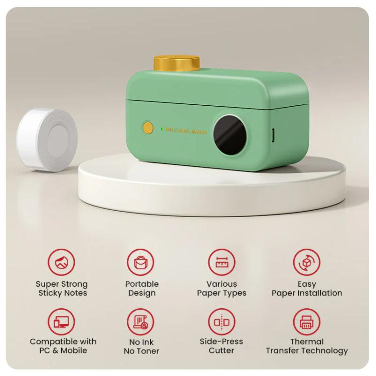 Phomemo D50 Stampante termica per etichette di grandi dimensioni per uso domestico, adatta a etichette da 16/20/24 mm