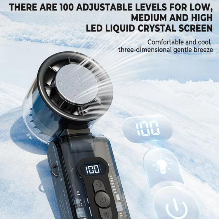 Ventilatore portatile pieghevole ad alta velocità 3600mAh