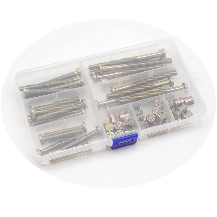 Set di 50 viti a testa tonda esagonale in zinco colorato M6, 50pcs /Set