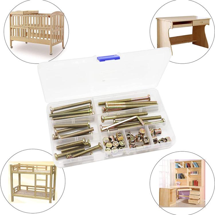 Set di 50 viti a testa tonda esagonale in zinco colorato M6, 50pcs /Set