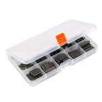 Set da 140 pezzi di chiavi per puleggia con perno parallelo da 3/4/5/6 mm in scatola.