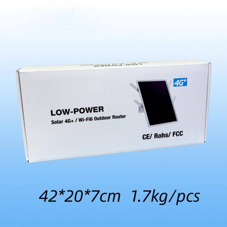 EAU 4G Solar SIM Card WiFi 6 Router Waterproof Outdoor 4G To WiFi Cable