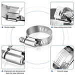 Set di 40 morsetti in acciaio inossidabile stile americano per impieghi gravosi, 40pcs /Set