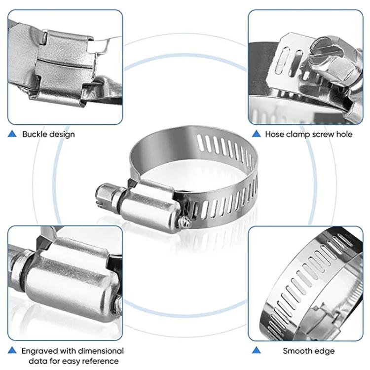 Set di 40 morsetti in acciaio inossidabile stile americano per impieghi gravosi, 40pcs /Set