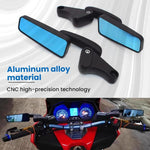 Specchietto retrovisore riflettente universale per moto con funzione di assistenza alla retromarcia.