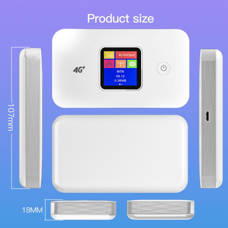 Router portatile 4G LTE MF801 Dual Band con schermo a colori