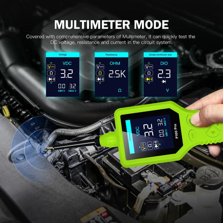 TopDiag Elettricista multifunzione per test di circuiti automobilistici, TopDiag P100 Pro