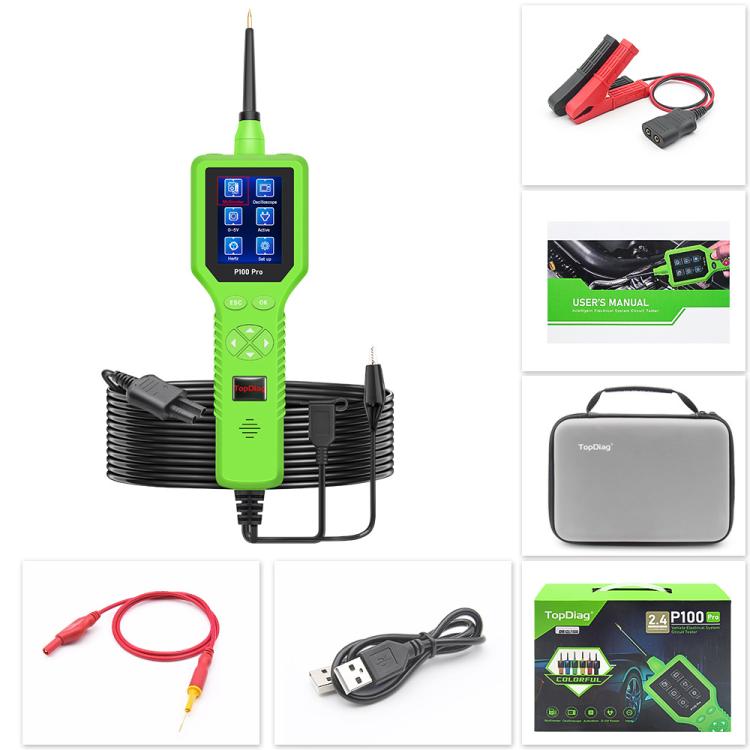 TopDiag Elettricista multifunzione per test di circuiti automobilistici, TopDiag P100 Pro