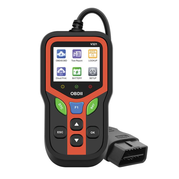 Tester batteria auto OBD 9-16V con diagnosi codici errore