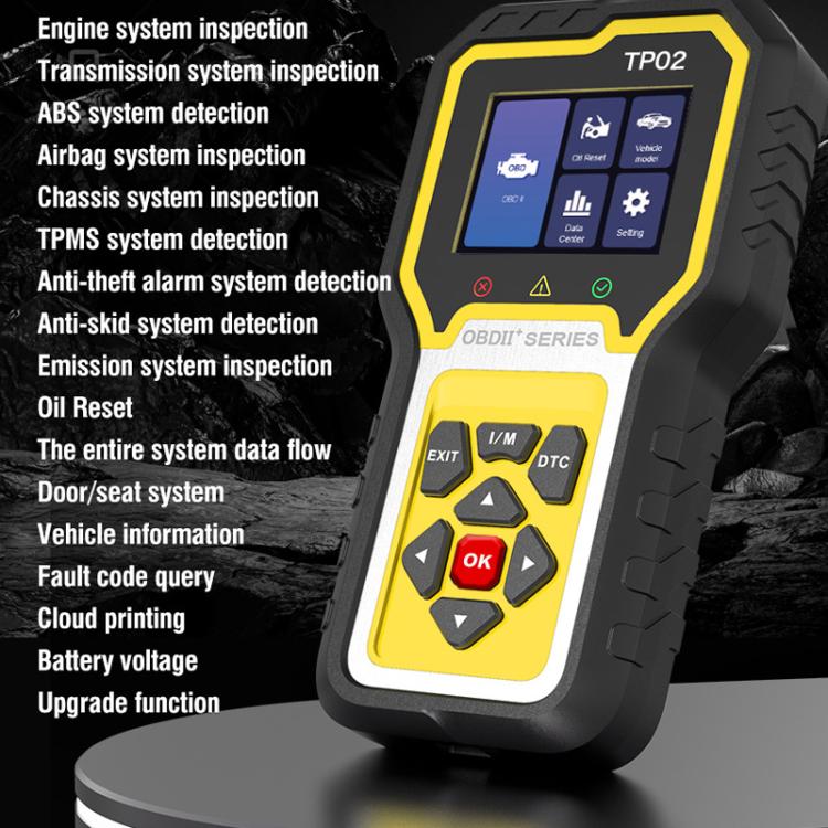 Tester diagnostico per la manutenzione completa del sistema e il ripristino del motore, TP02