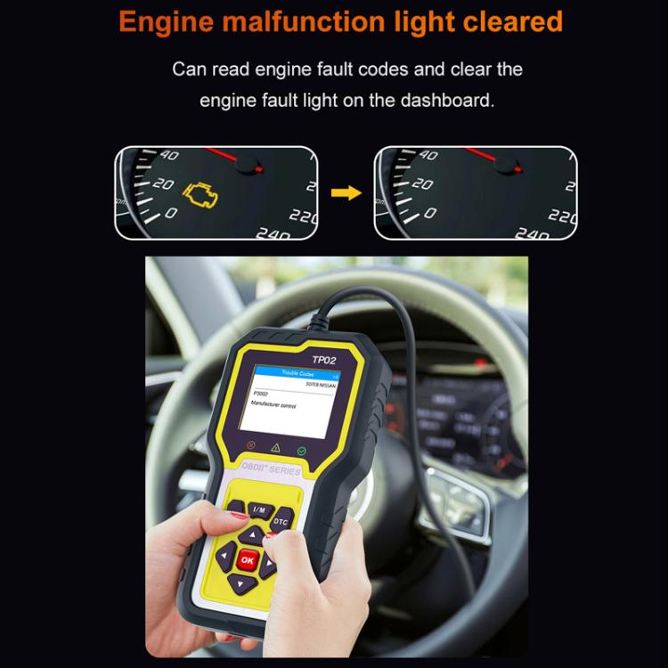 Tester diagnostico per la manutenzione completa del sistema e il ripristino del motore, TP02