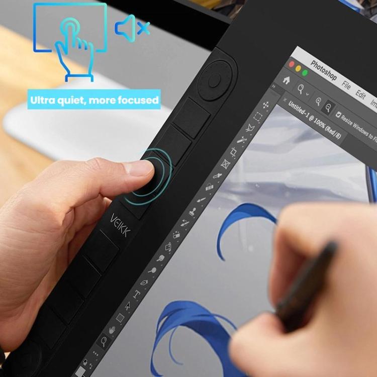 VEIKK VK2200PRO Schermo digitale da 21,5 pollici per disegno a mano libera, schermo elettronico per disegno compatibile con telefono cellulare, EU Plug, US Plug, UK Plug