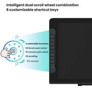 VEIKK VK2200PRO Schermo digitale da 21,5 pollici per disegno a mano libera, schermo elettronico per disegno compatibile con telefono cellulare, EU Plug, US Plug, UK Plug