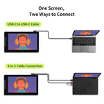 VEIKK VK1600 Schermo digitale da 15,6" compatibile HDMI/USB/Type-
