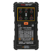 PEAKMETER Tester di sequenza di fase di rotazione per motori CA trifase, PM5900