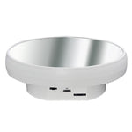 Specchio multifunzione con disco rotante elettrico, alimentazione a batteria/USB, supporto per fotografia live, 16cm White, 16cm Black, 16cm Gold, 25cm White, 25cm Black, 25cm Gold