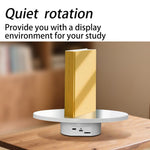 Specchio multifunzione con disco rotante elettrico, alimentazione a batteria/USB, supporto per fotografia live, 16cm White, 16cm Black, 16cm Gold, 25cm White, 25cm Black, 25cm Gold
