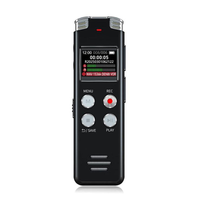 Registratore vocale digitale portatile HD con cancellazione del rumore e attivazione vocale, ideale per conferenze., 64GB, 128GB